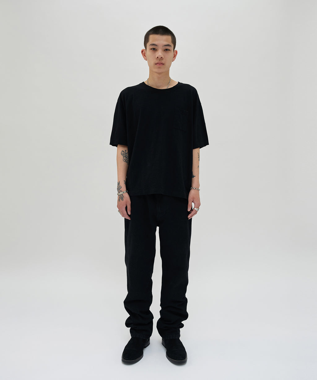 REGULAR STRAIGHT DENIM [BLACK]