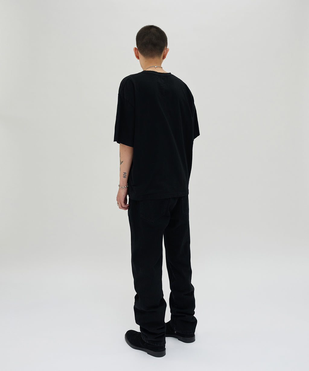 REGULAR STRAIGHT DENIM [BLACK]