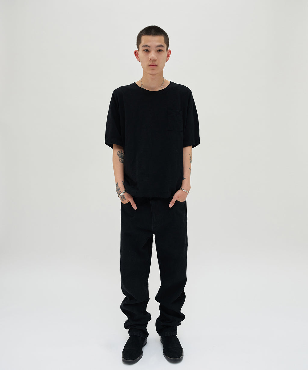 REGULAR STRAIGHT DENIM [BLACK]