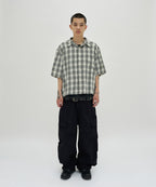 CHECK SHORT SLEEVE SHIRT [IVORY]