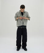 CHECK SHORT SLEEVE SHIRT [IVORY]