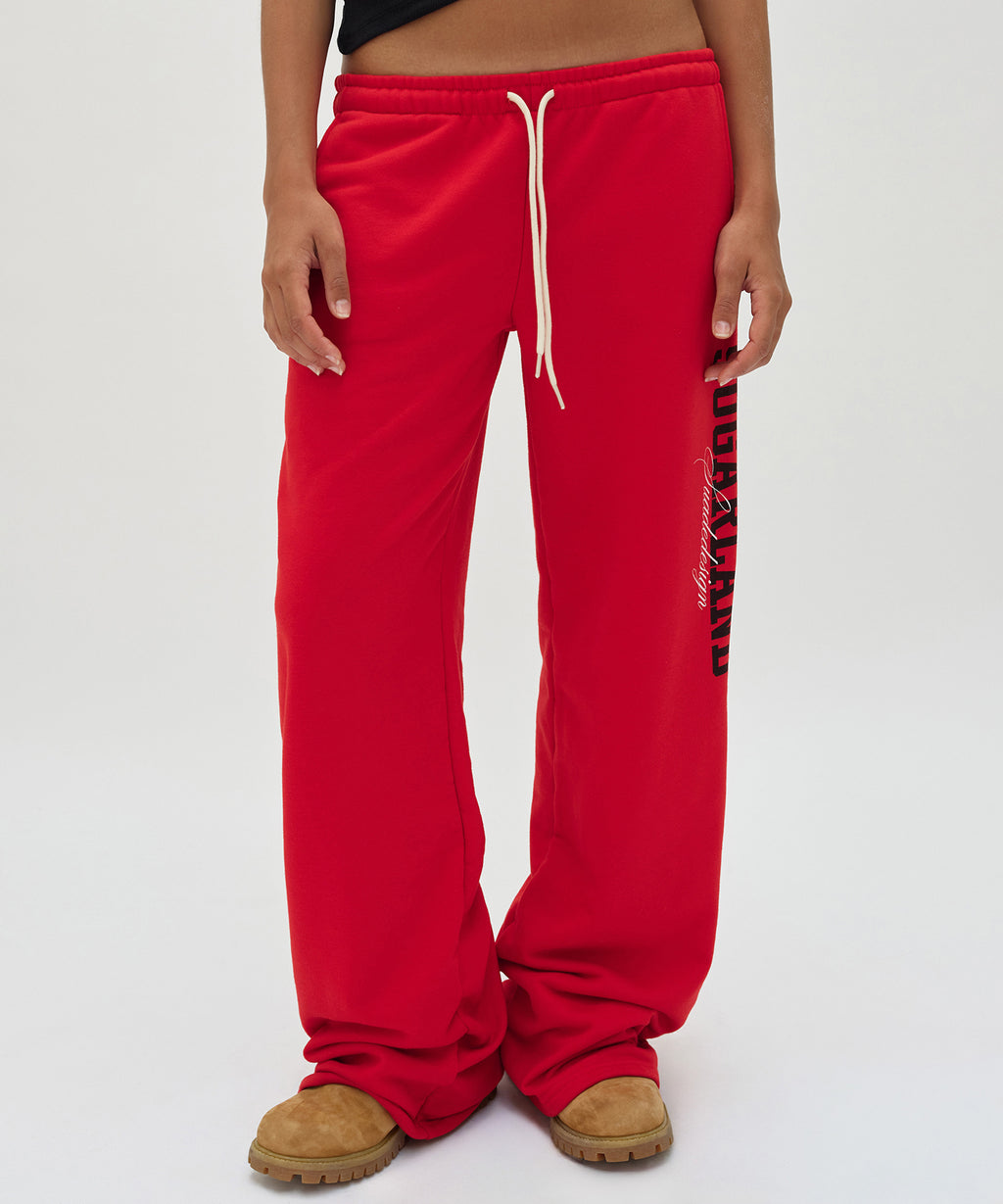 SUGARLAND SWEAT PANTS [RED]
