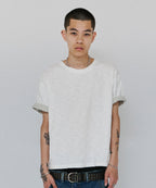 TEXTURED LAYERED TEE [WHITE]