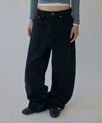 CINCH BACK DENIM [BLACK]