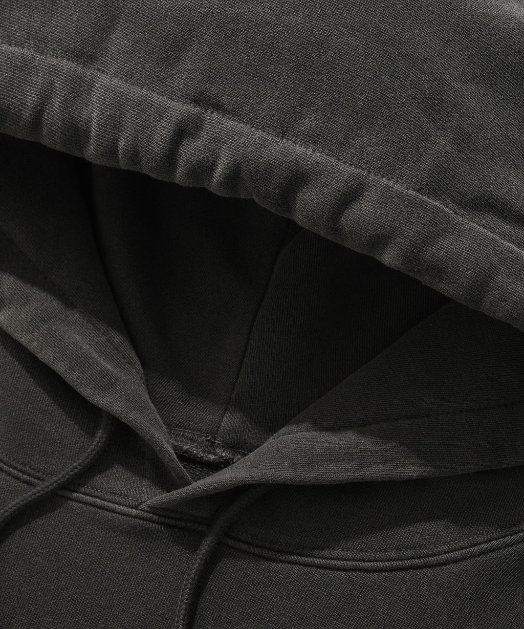 FIRE SUADE HOODIE [PIGMENT BLACK]