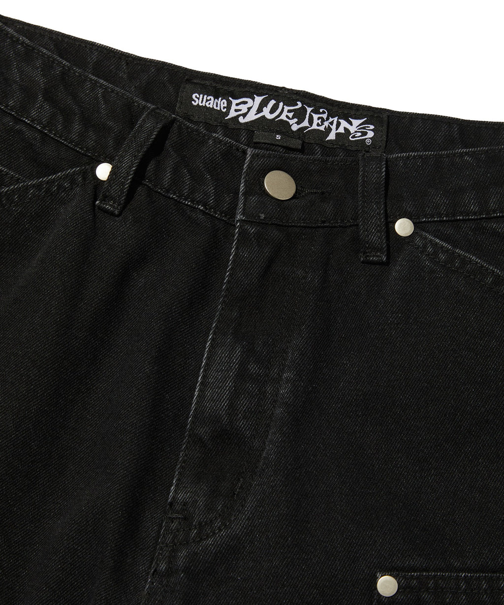 CONTOUR DOUBLE KNEE SHORTS [BLACK]