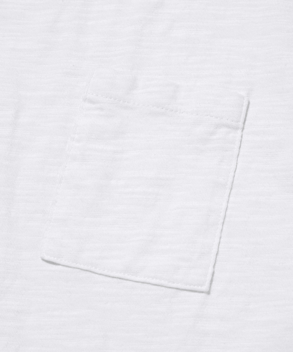 TEXTURED POCKET TEE [WHITE]