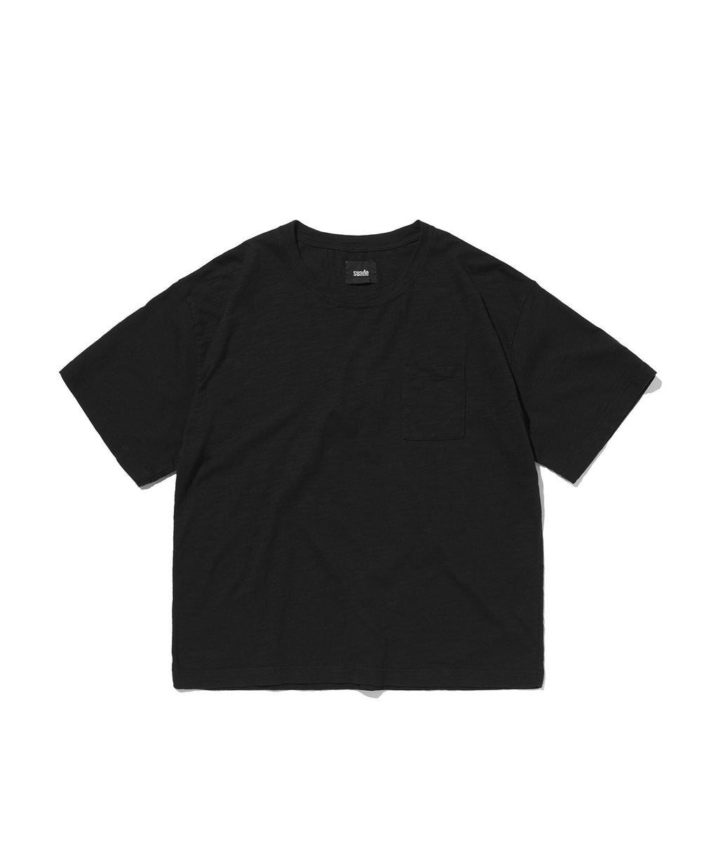 TEXTURED POCKET TEE [BLACK]