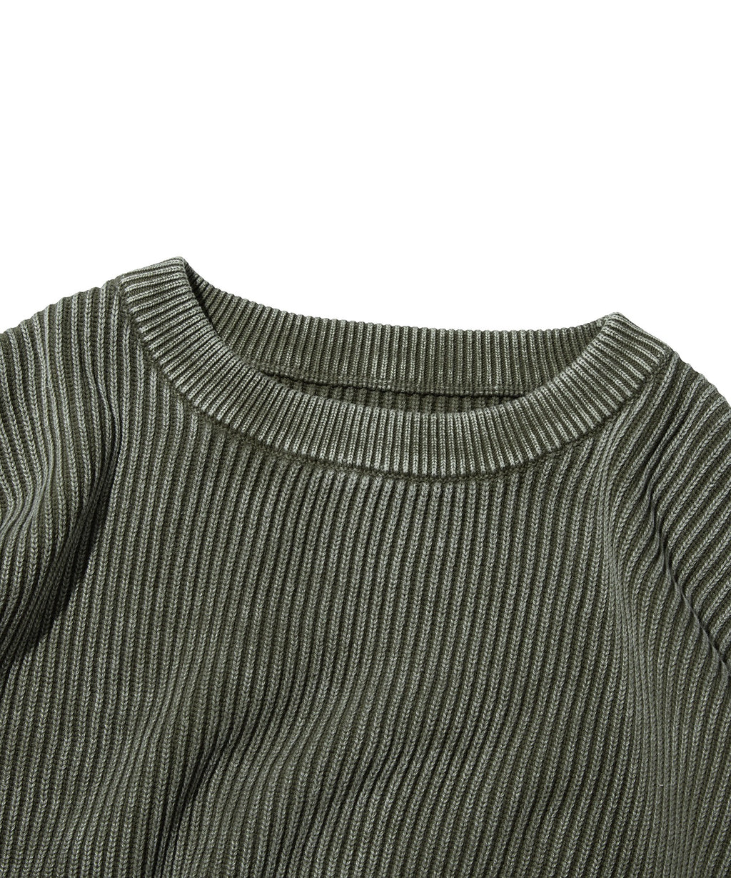 WASHED KNIT [KHAKI]