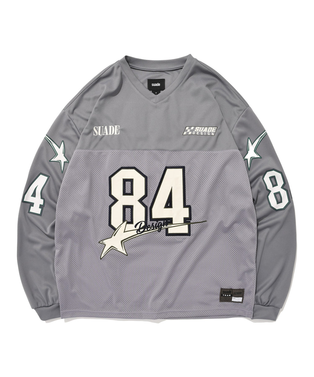 84 STAR RACING LONG SLEEVE [GRAY]