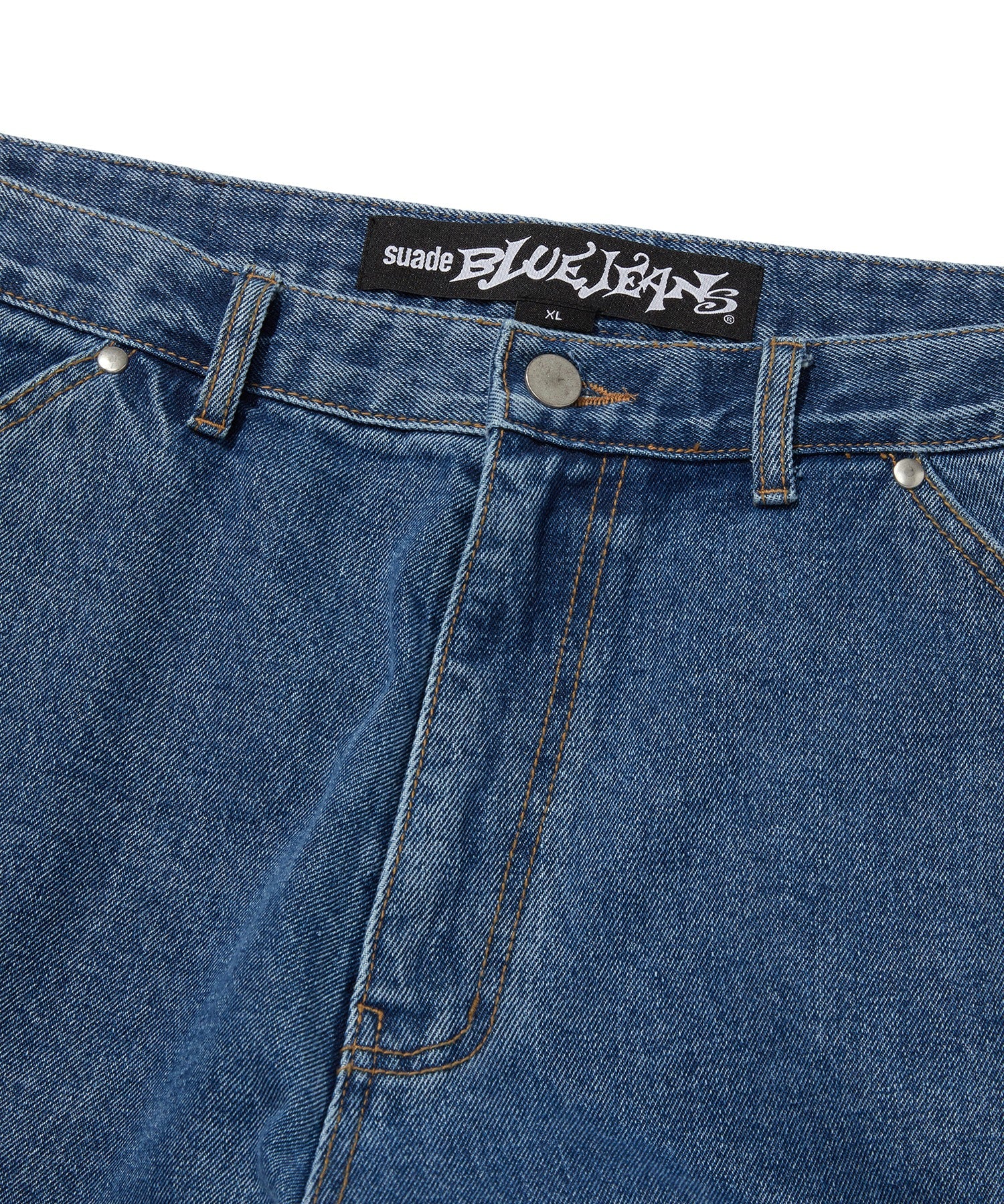 CARPENTER DENIM SHORTS [BLUE]