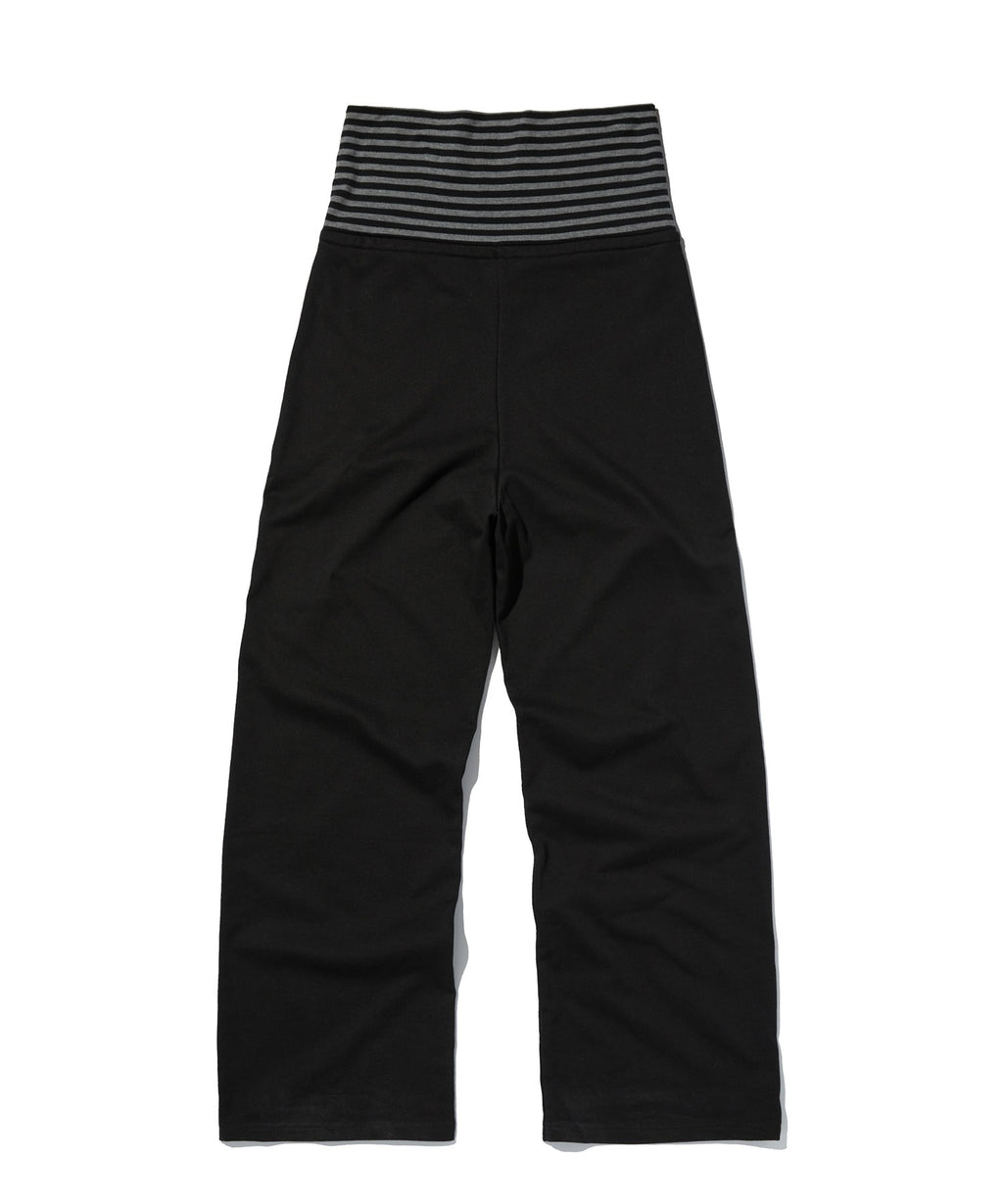 LAYERED LONG PANTS [BLACK]