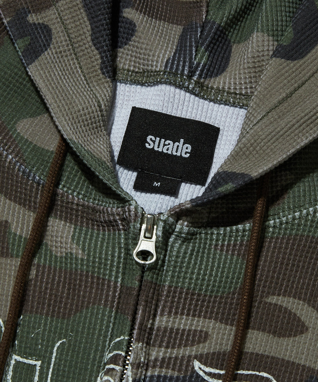 THERMAL CAMO HOOD ZIP UP [CAMO]