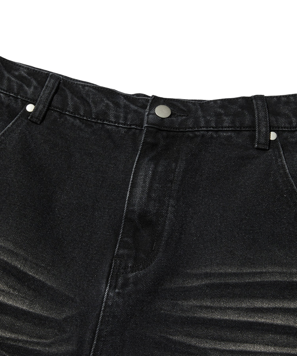 WRINKLE DENIM [BLACK]