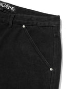 CARPENTER DENIM SHORTS [BLACK]