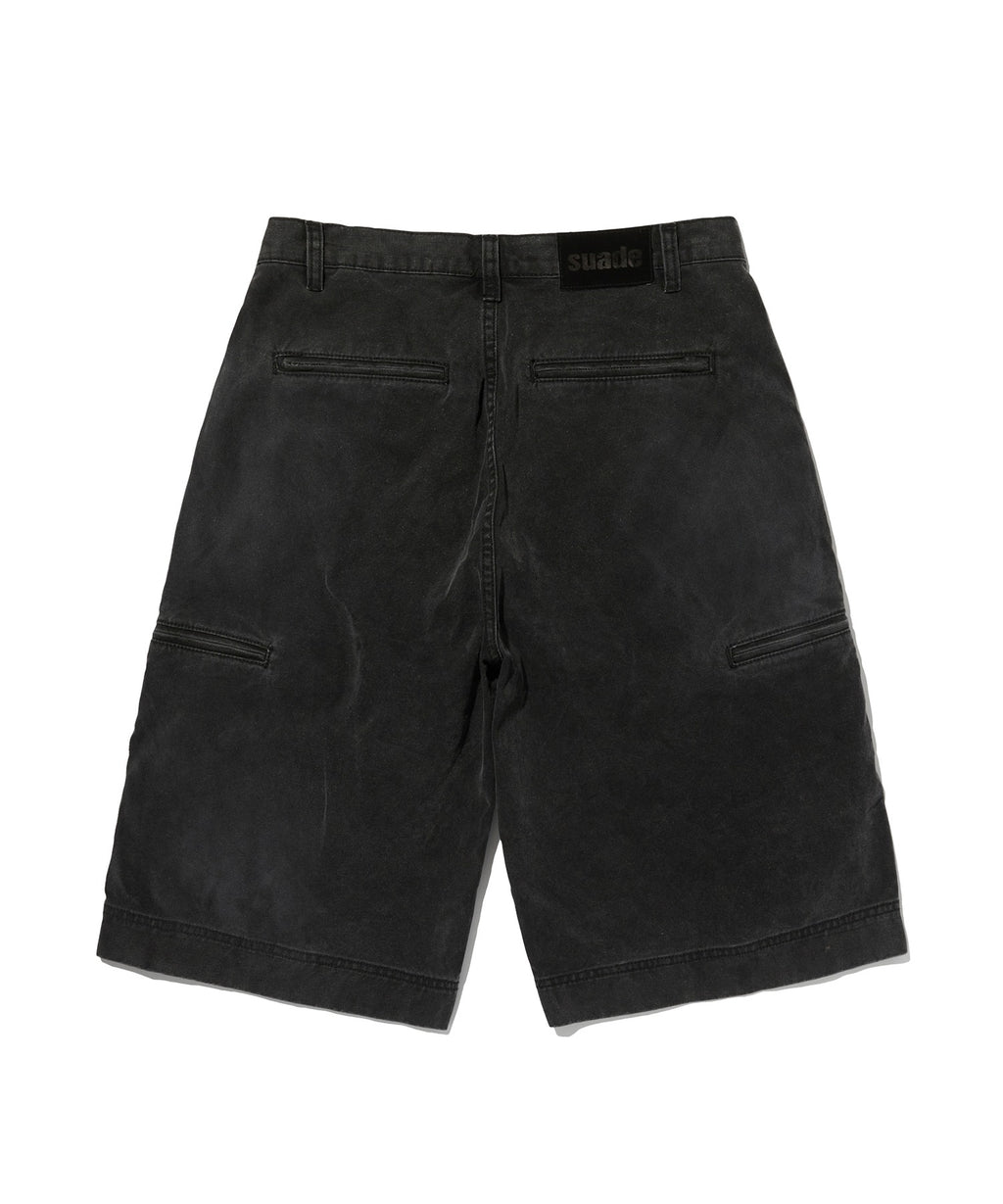 UTILITY CARGO SHORTS [BLACK]