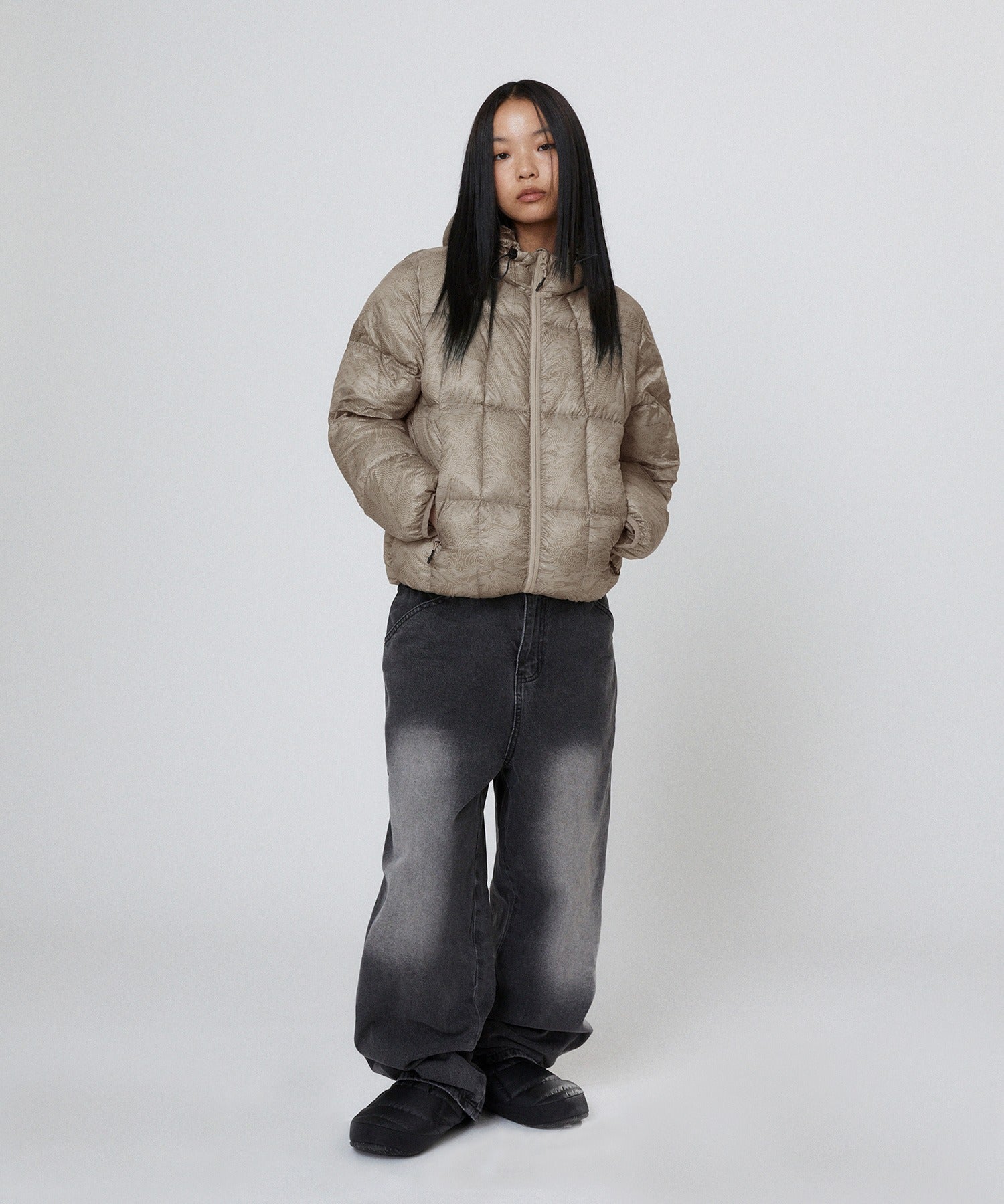 LIGHT PUFFER JACKET [BEIGE]