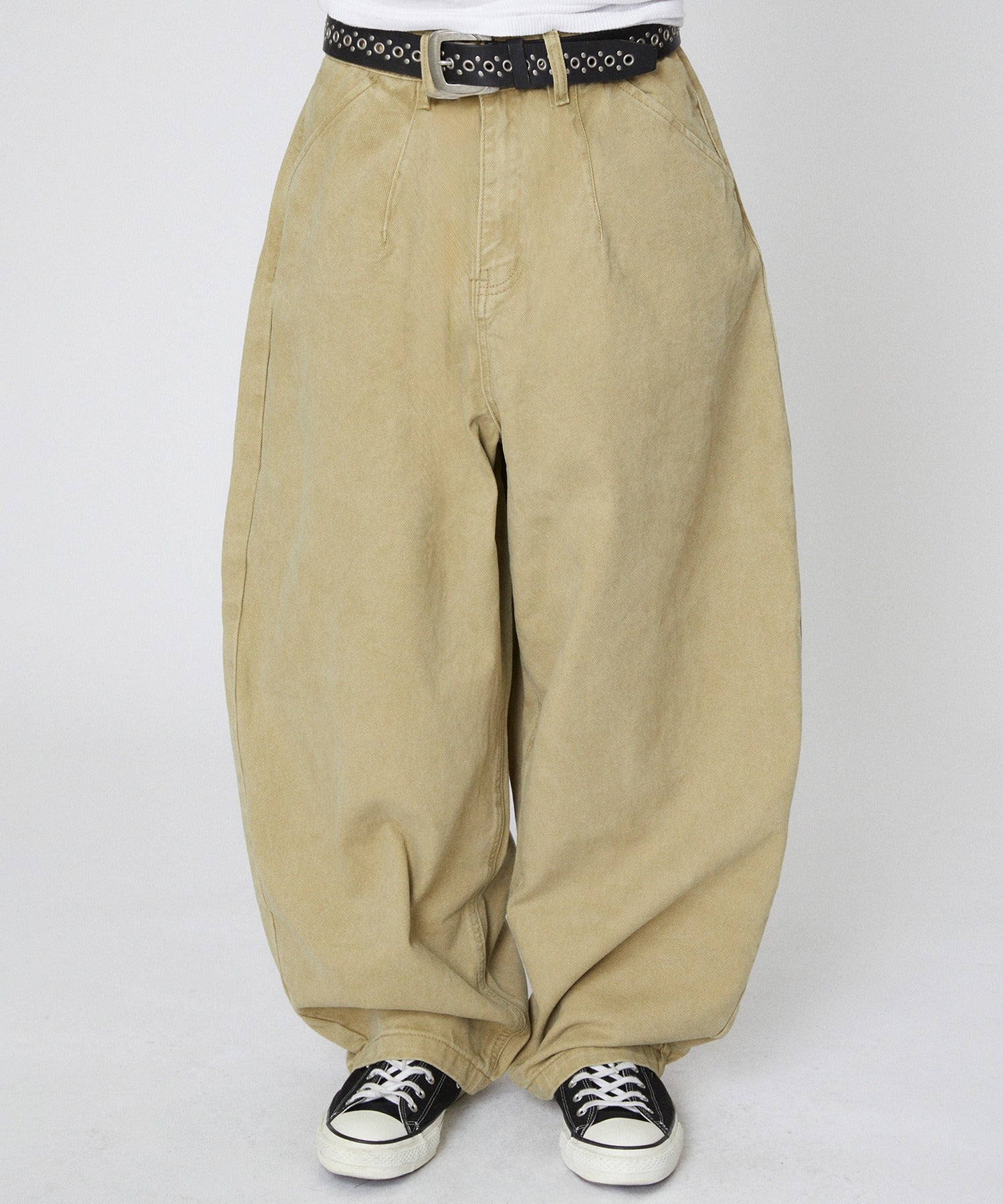 WIDE CHINO PANTS [KHAKI]