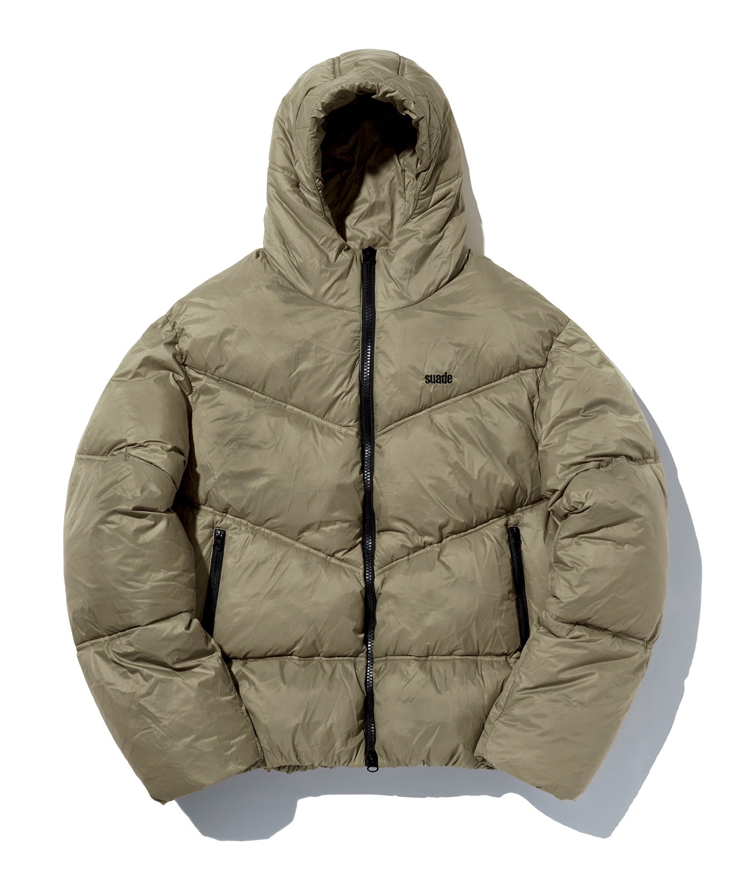 HOODED PUFFER JACKET [KHAKI]