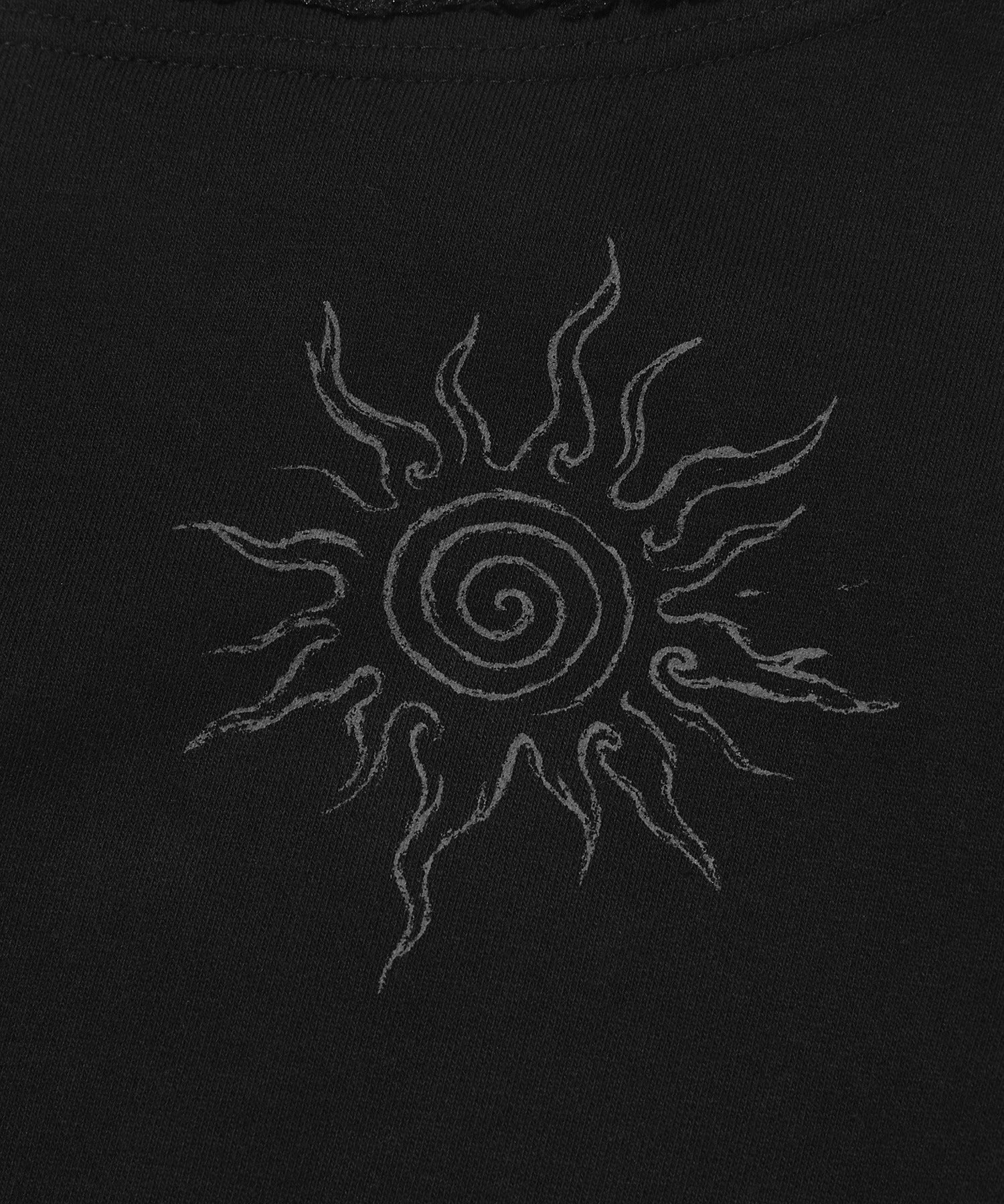 SUNNY ONE SHOULDER CREWNECK [BLACK]