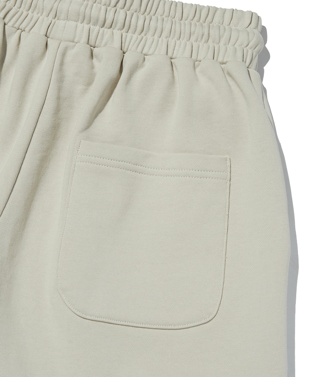 WIDE SWEAT SHORTS [IVORY]
