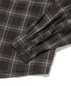CROPPED CHECK SHIRT [GRAY]