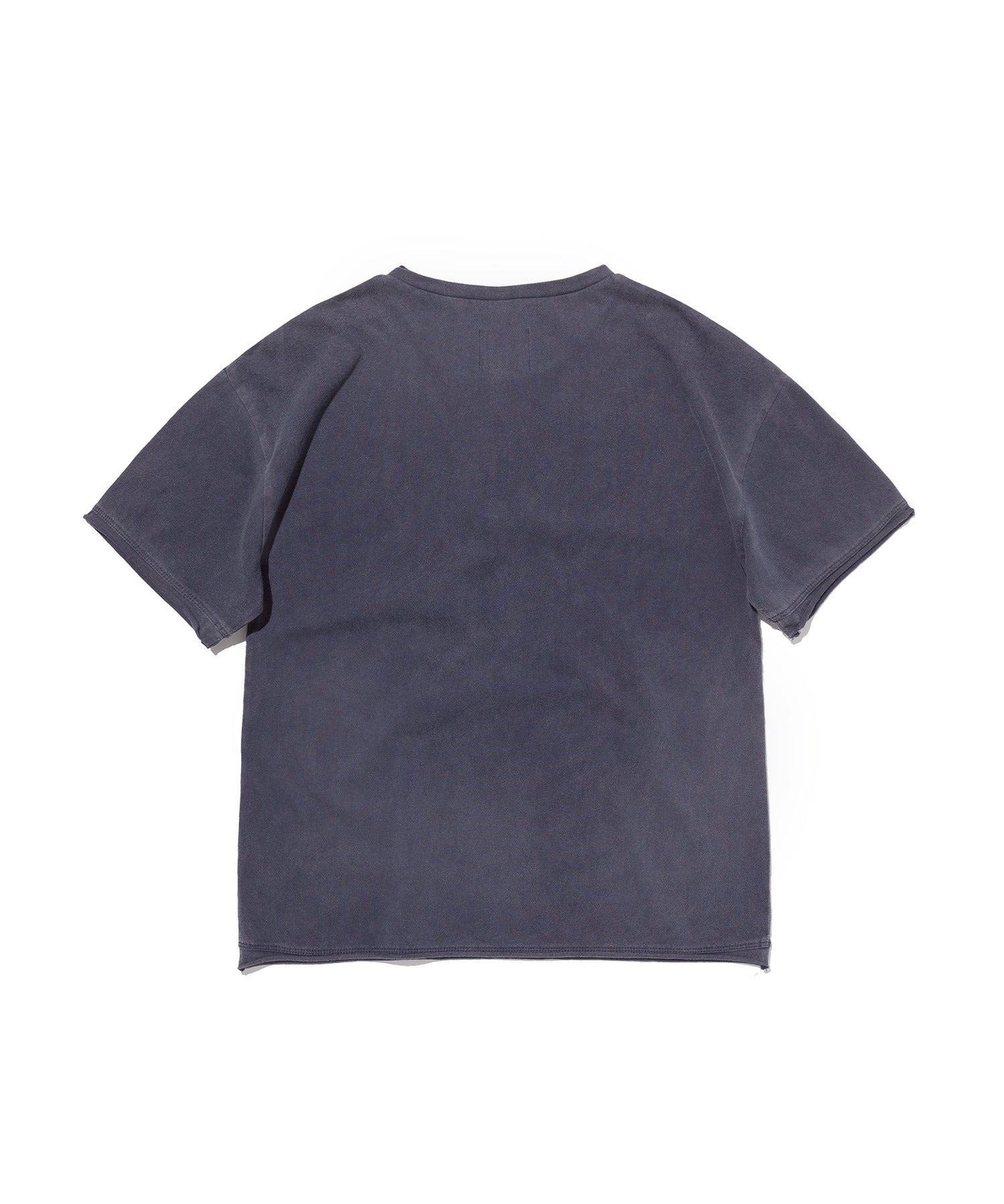 WASHED HENLEY NECK TEE [WASHING NAVY]