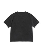 WASHED HENLEY NECK TEE [WASHING BLACK]