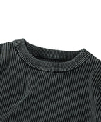 WASHED KNIT [BLACK]