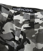 WIDE CARGO SHORTS [WHITE CAMO]
