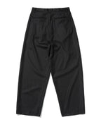 TWO TUCK STRIPE SLACKS [BLACK]