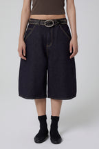 CARPENTER DENIM SHORTS [RAW INDIGO]