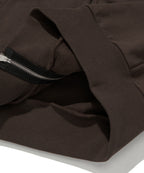 NORMAL HOOD ZIP UP [BROWN]