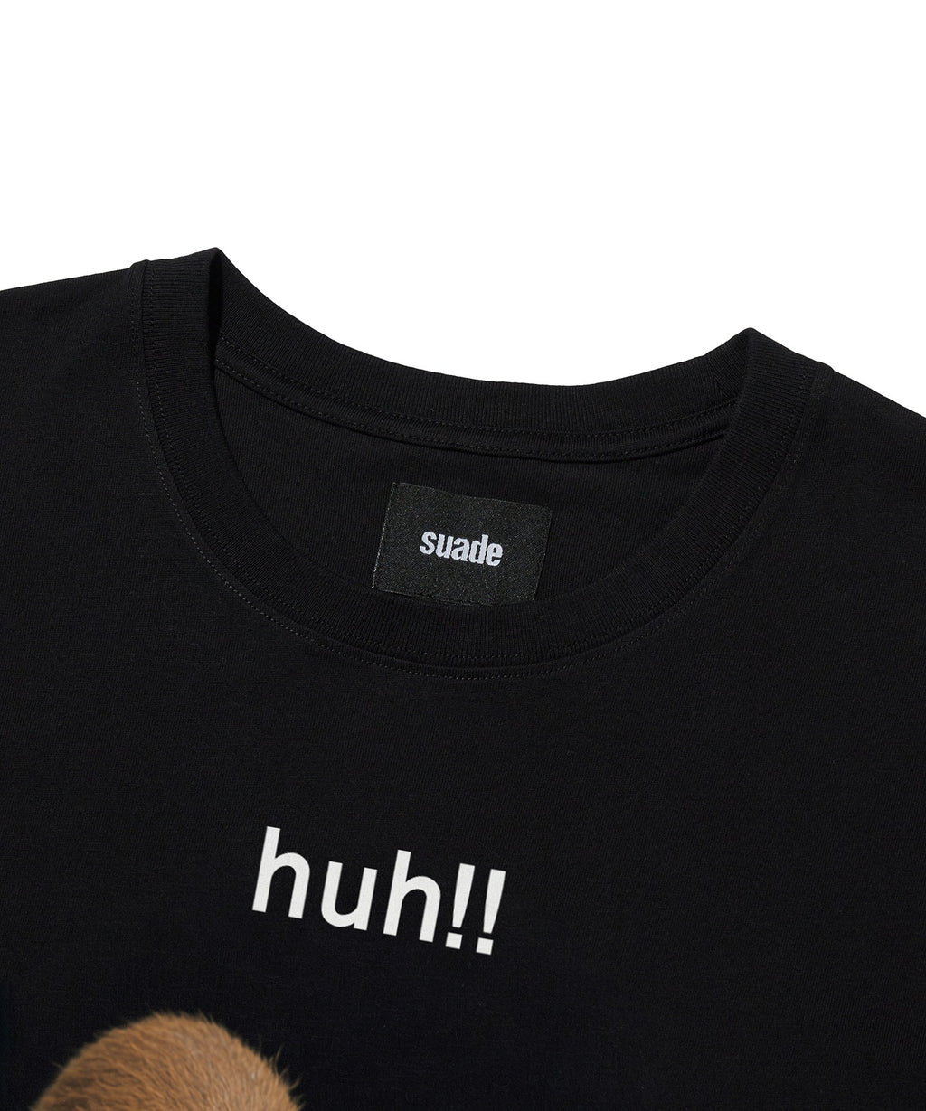 HUH!! CAPYBARA TEE [BLACK]