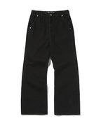 CURVED FLARE DENIM [BLACK]