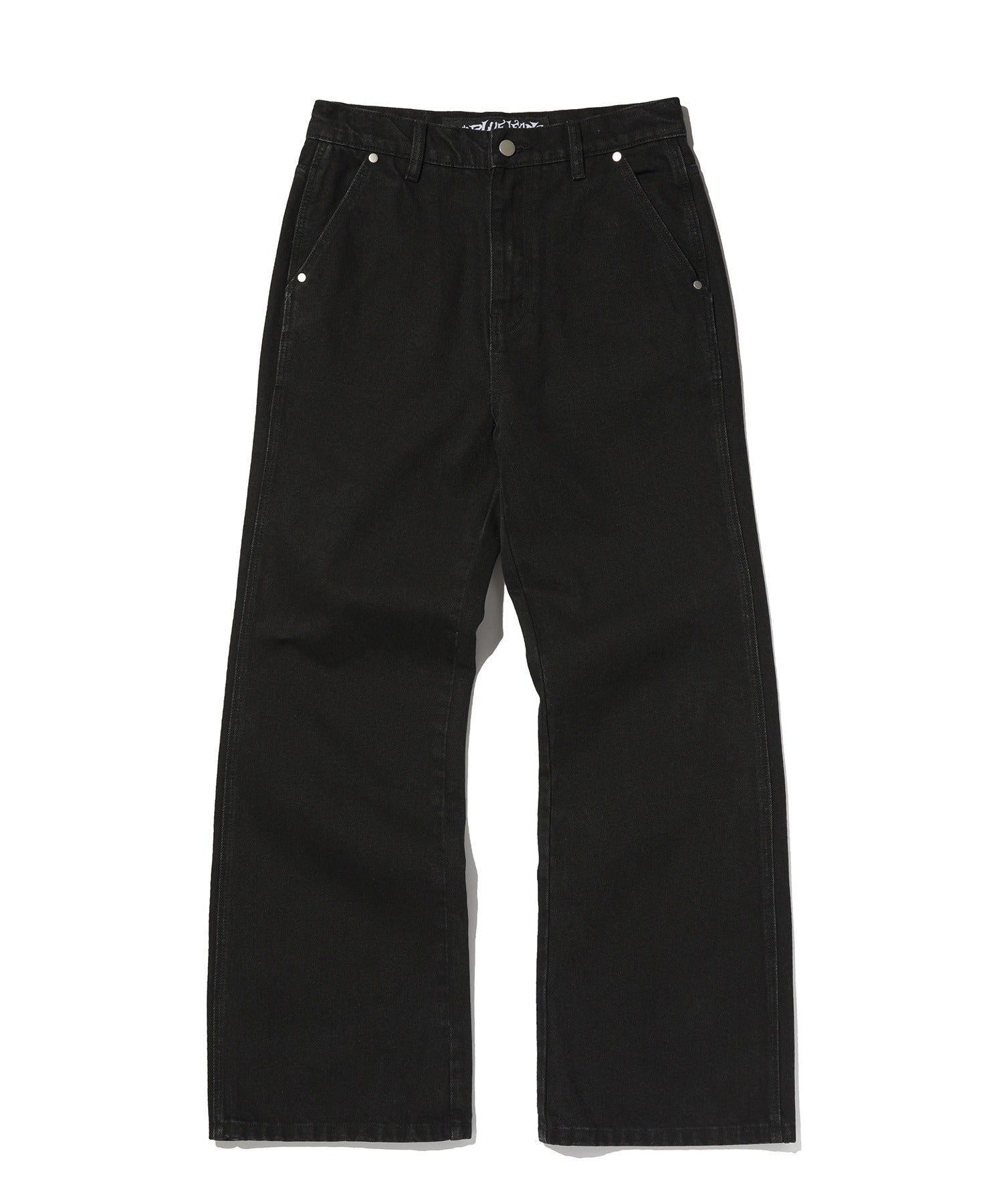 CURVED FLARE DENIM [BLACK]