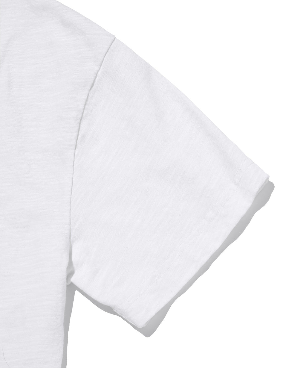 TEXTURED POCKET TEE [WHITE]