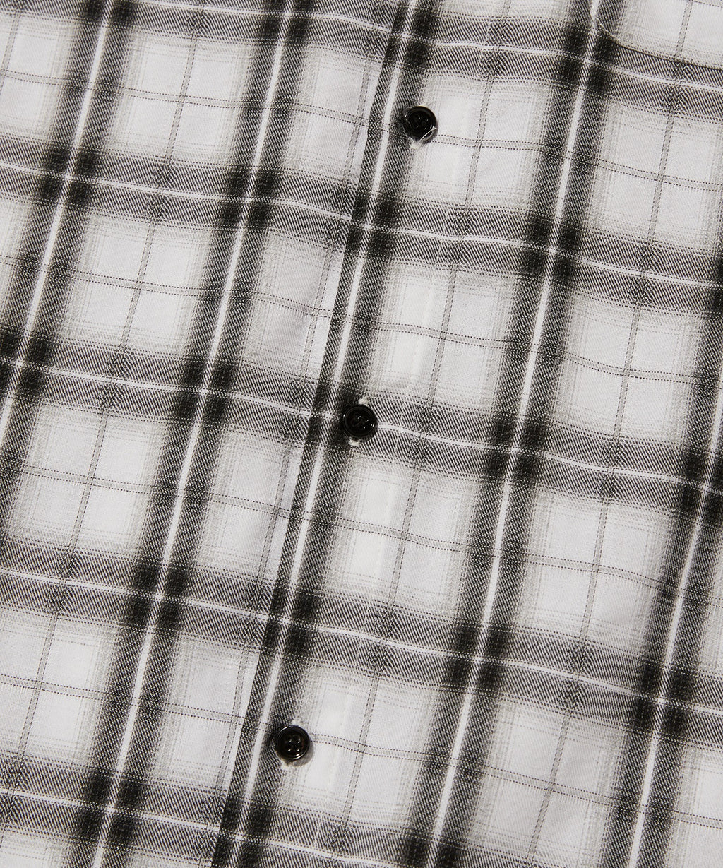 CROPPED CHECK SHIRT [WHITE]