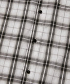 CROPPED CHECK SHIRT [WHITE]
