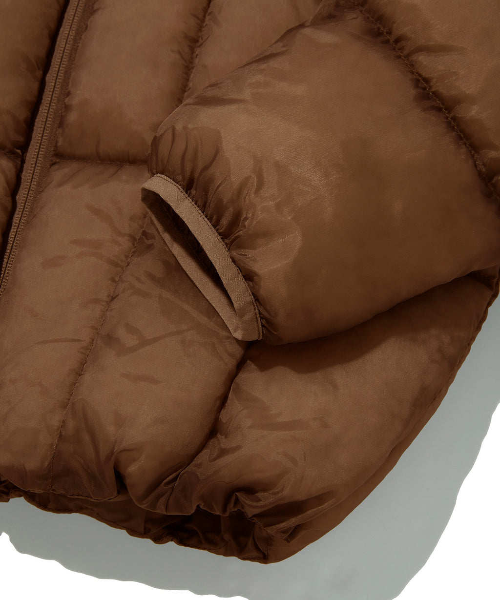 LIGHT PUFFER JACKET [BROWN]