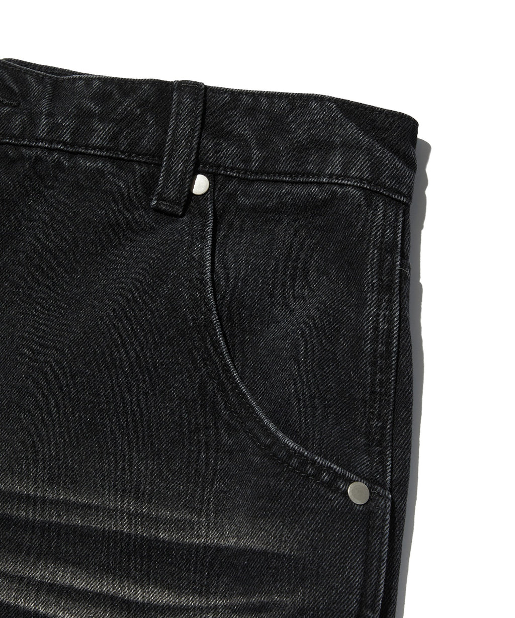 WRINKLE DENIM [BLACK]