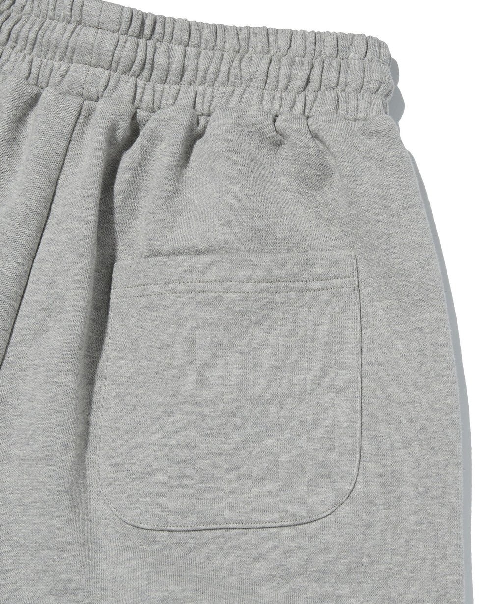 WIDE SWEAT SHORTS [GRAY]