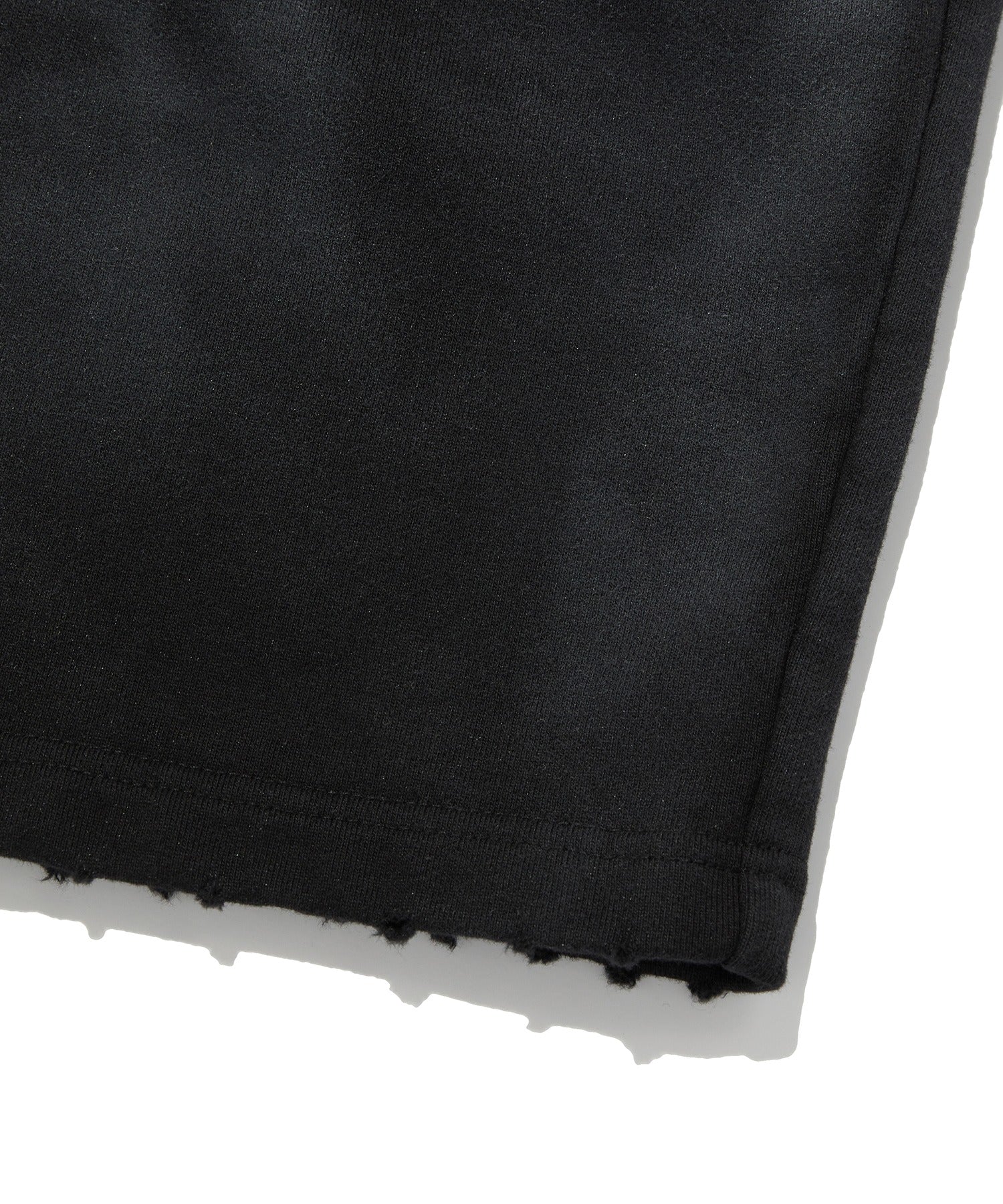 CUT EDGE SWEAT SHORTS [WASHING BLACK]