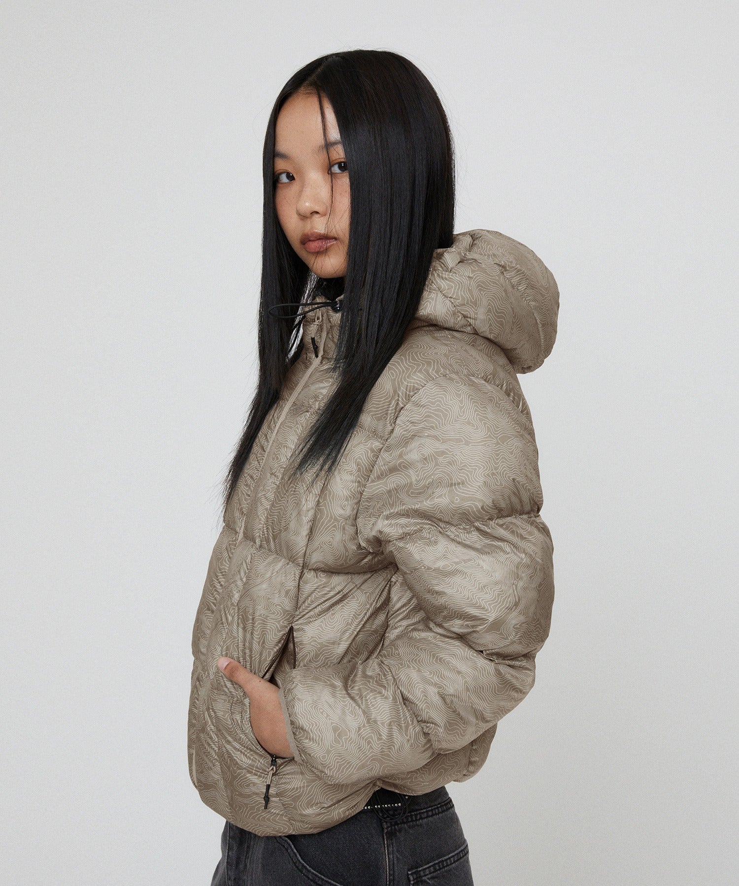 LIGHT PUFFER JACKET [BEIGE]