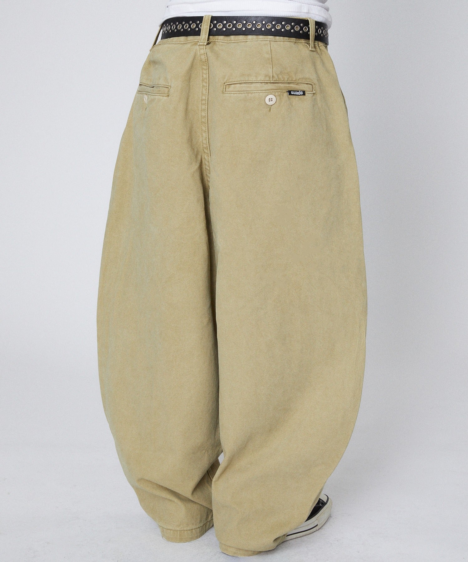 WIDE CHINO PANTS [KHAKI]