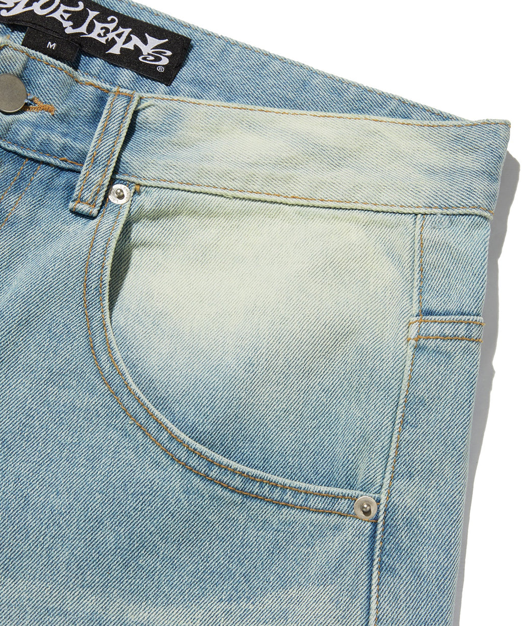 COLOR WASHED DENIM [BLUE]