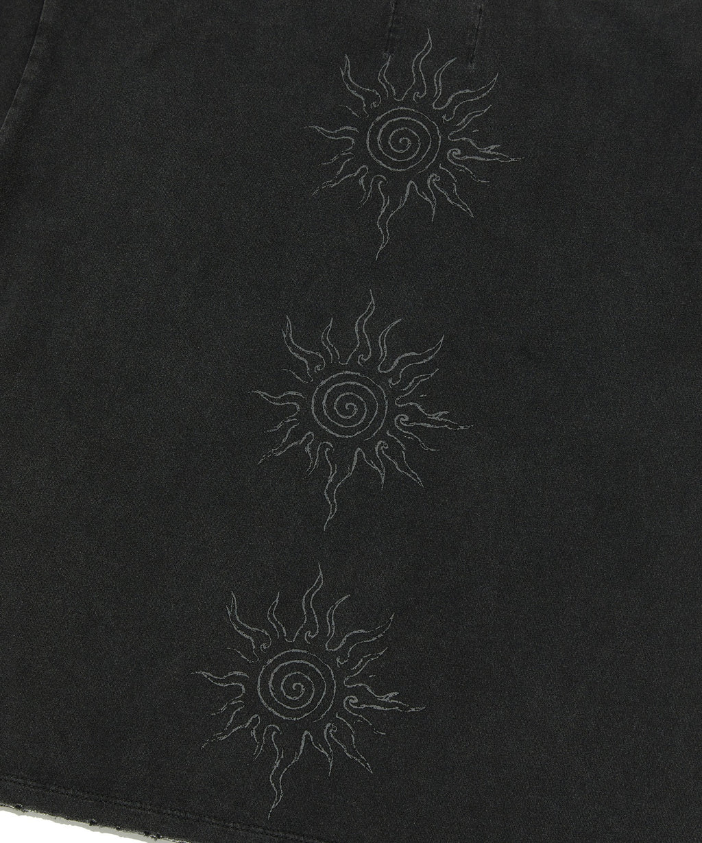 SUNNY ONE SHOULDER TEE [WASHING BLACK]