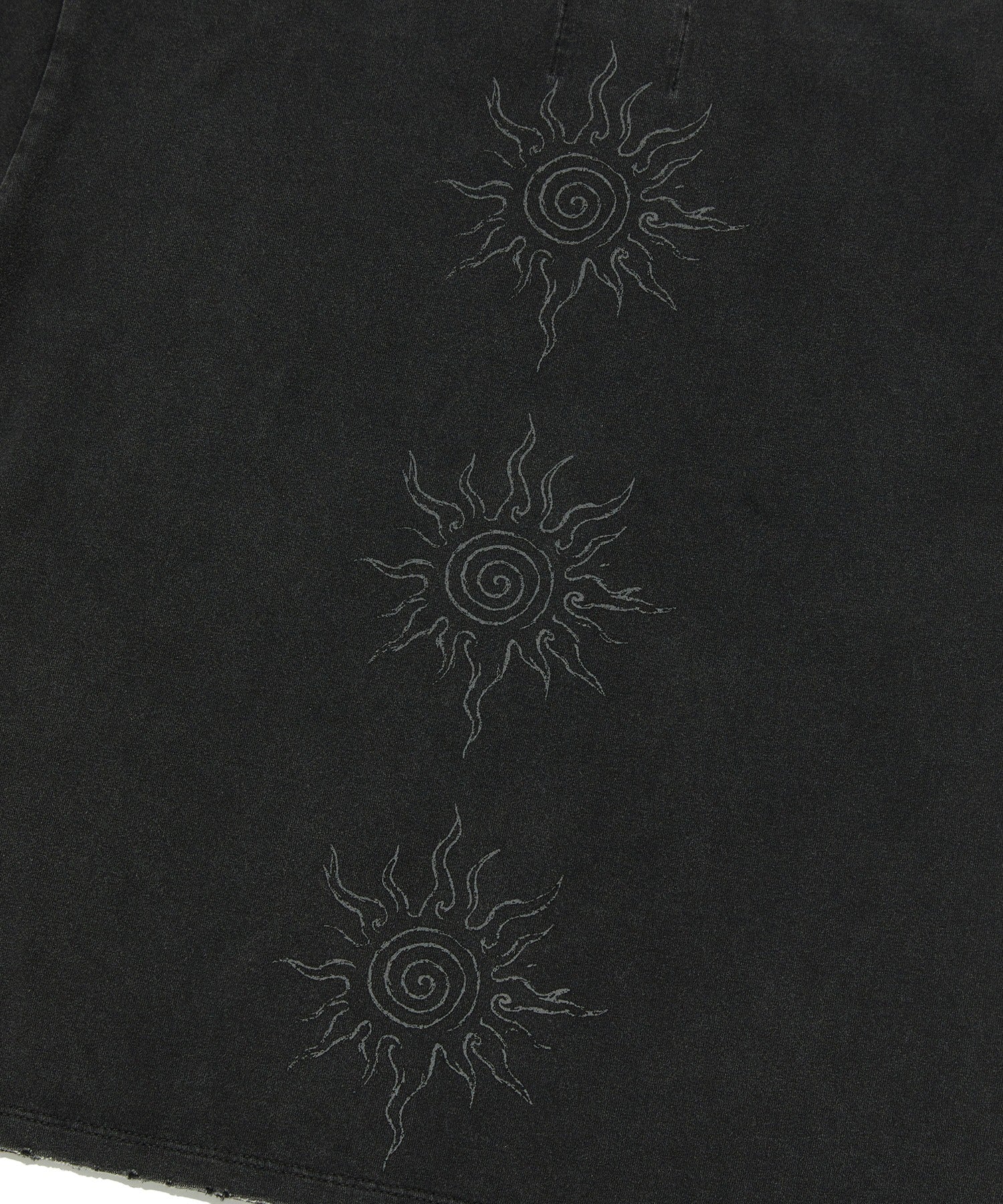 SUNNY ONE SHOULDER TEE [WASHING BLACK]