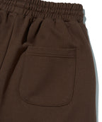 WIDE SWEAT SHORTS [BROWN]