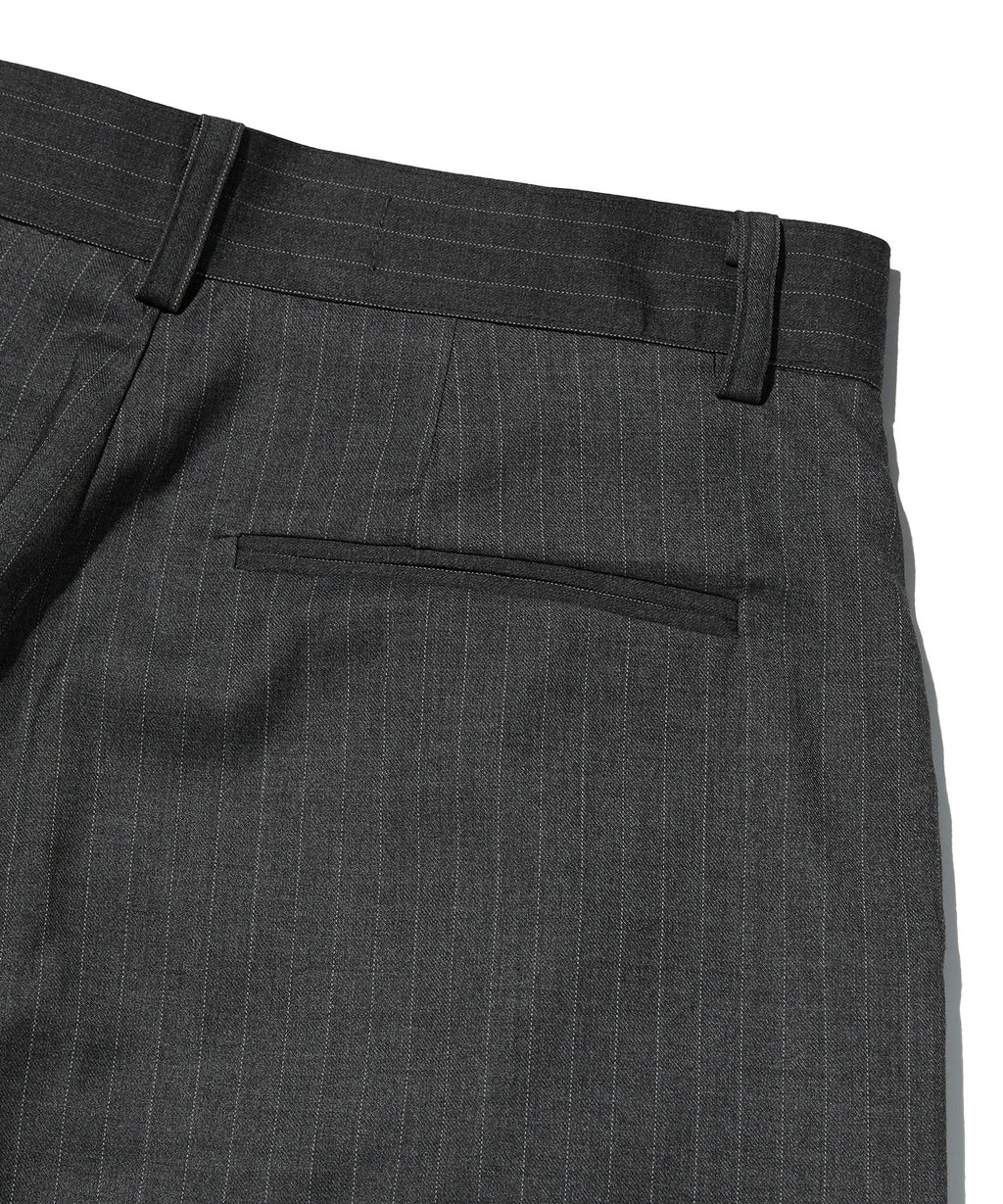 TWO TUCK STRIPE SLACKS [GRAY]